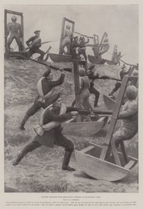 Bayonet Exercise with Oscillating Dummies in the Russian Army